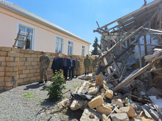 Hərbçilərin  44 günlük Vətən Müharibəsində ermənilərin atdığı “Smerç” tipli raket nəticəsində şəhər sakini Sahib İsmayılovun dağılmış evinin yerində yaradılmış ev muzeyinə ekskursiyası təşkil olunub.