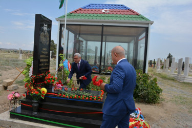 Şəhid Qəhramanlı Yaqub Abdulla oğlunun qırx mərasimi keçirilib