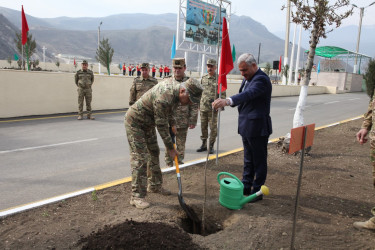 Tərtərdə yerləşən N nömrəli hərbi hissədə Novruz şənliyi keçirilib