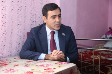 Tərtərdə “Konstitusiya və Suverenlik İli” çərçivəsində Vətən Müharibəsi şəhidi Taleh Məhərzadənin ailəsini ziyarət edib