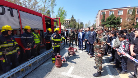 Tərtərdə xilasetmə və digər təxirəsalınmaz işlərin həyata keçirilməsi mövzusunda tədbir keçirilib