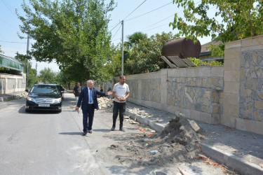 Tərtər şəhərində “Şəhərsalma və Memarlıq İli” çərçivəsində abadlıq-quruculuq, təmir-bərpa işləri davam etdirilir