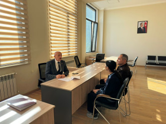 Tərtər Rayon İcra Hakimiyyətində mütəmadi olaraq vətəndaşların müraciətləri dinlənilir
