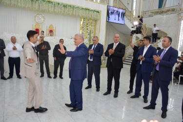 İcra başçısı şəhid İntiqam Mənsimlinin qardaşının toy şənliyində iştirak edib