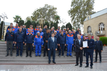 Tərtərdə 20 oktyabr – Azərbaycan energetiklərinin peşə bayramı günü qeyd olunub