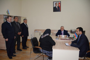 Rayon rəhbəri tərəfindən növbəti dəfə vətəndaşların müraciətləri dinlənilib