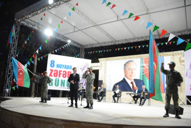 Tərtərdə 8 noyabr –Şanlı Zəfər Gününün 5-ci ildönümü münasibəti ilə bayram konserti olub
