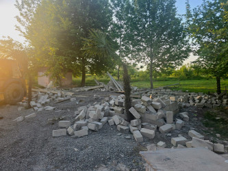 Tərtərdə qanunsuz aparılan tikili aşkarlanaraq sökülüb