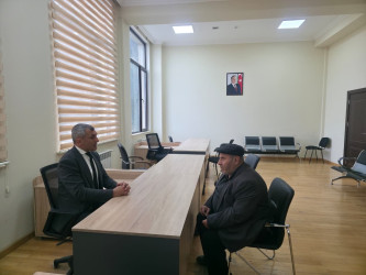 Tərtər Rayon İcra Hakimiyyətində mütəmadi olaraq vətəndaşların müraciətləri dinlənilir
