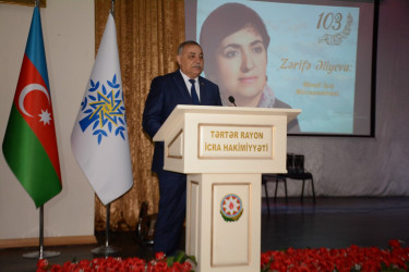 Tərtərdə Akademik Zərifə Əliyevanın 103-cü ildönümü böyük təntənə ilə qeyd olunub