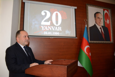 Tərtərdə 20 yanvar–hüzn gününə həsr edilmiş tədbir keçirilib