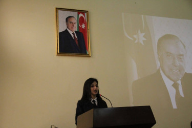 Tərtərdə Ümummilli Lider Heydər Əliyevin anadan olmasının 103-cü il dönümünə həsr olunmuş "Xalqa bağışlanan ömür" adlı tədbir keçirilib.