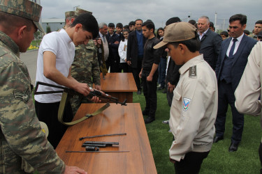 Tərtərdə "Şahin" hərbi idman oyununun rayon mərhələsi keçirilib