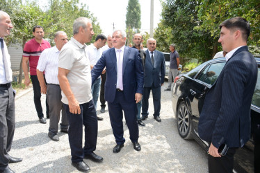 Rayon rəhbəri “Konstitusiya və Suverenlik İli” çərçivəsində Vətən müharibəsi şəhidi Sabirli Əjdərin ailəsini ziyarət edib