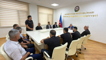 Tərtər Rayon İcra Hakimiyyətinin başçısı bir qrup şəhid ailəsi və qazilərlə görüşüb