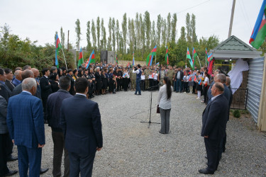 Tərtər rayonunun Səhləbad kəndində şəhid İntiqam Ağayevin xatirəsinə inşa edilmiş bulağın açılışı olub