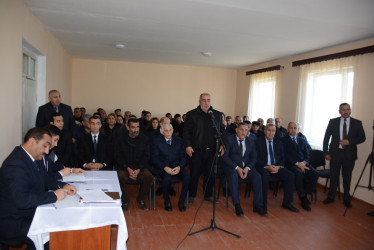 Rayon rəhbərinin növbəti səyyar-qəbul görüşü Hacıqərvənd  kəndində keçirilib