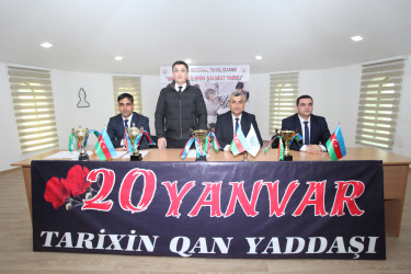 Tərtərdə “20 Yanvar” faciəsinə həsr olunmuş şahmat üzrə rayon birinciliyinə start verilib