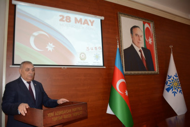 “28 May -  tarixin yaddaşında müstəqillik və milli iradə günüdür”