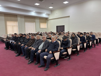 “Baytarlıq sahəsində həyata keçirilən xidmətlərin təkmilləşdirilməsi ilə bağlı bəzi tədbirlər haqqında” Azərbaycan Respublikası Prezidentinin 2020-ci il 22 aprel tarixli, 998 nömrəli Fərmanının 6-cı bəndinə uyğun olaraq Tərtər Rayon İcra Hakimiyyətinin inzibati binasında tədbir keçirilmişdir.