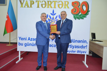 “Heydər Əliyev İli-2023”: YAP Tərtər Rayon Təşkilatının 30 illik yubileyi qeyd olunub