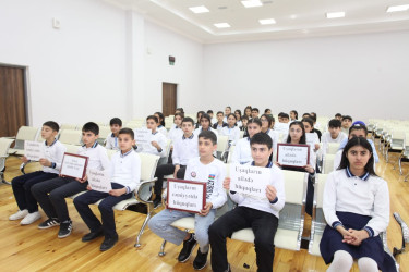 Tərtərdə “Uşaq hüquqları aylığı” çərçivəsində  “Uşağın ailədə və cəmiyyətdə hüquqları” mövzusunda  tədbir keçirilib