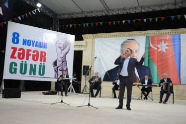 Tərtərdə 8 noyabr –Şanlı Zəfər Gününün 5-ci ildönümü münasibəti ilə bayram konserti olub