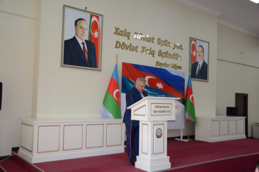 Tərtərdə Azərbaycan Respublikasının Dövlət Suverenliyi Gününə həsr olunmuş tədbir keçirilib