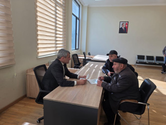 Tərtər Rayon İcra Hakimiyyətində mütəmadi olaraq vətəndaşların müraciətləri dinlənilir