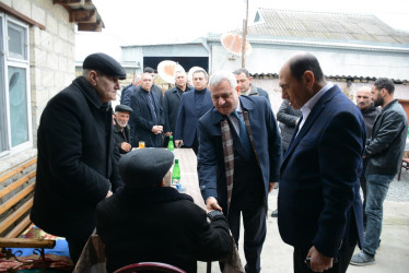 İcra başçısı Birinci Qarabağ müharibəsi şəhidləri Qılman Hacıyevin, Hidayət Vəliyevin və Qurban Göyüşovun yas mərasimində iştirak edib