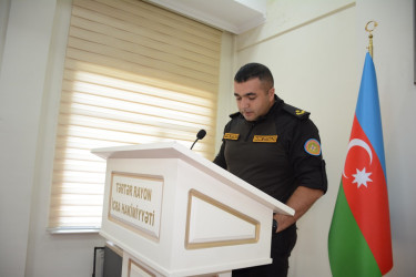 Tərtərdə meşə, yaşıllıq və əkin sahələrinin yanğın təhlükəsizliyinə dair tədbir keçirilib