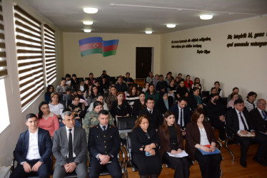 Tərtərdə “Təhsildən yayınma hallarının qarşısının alınması məqsədilə nəzarətin gücləndirilməsi” mövzusunda maarifləndirici tədbir keçirilib