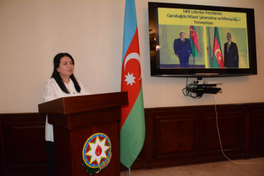 "Milli Liderdən Prezidentə: Qarabağ müasir şəhər və memarlıq konsepsiyası" mövzusunda tədbir keçirilib