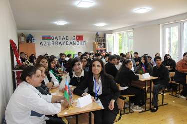 Tərtərdə "Konstitusiya və Suverenlik İli"nə həsr olunmuş "Nə? Harada? Nə zaman?" intellektual oyunu keçirilib.