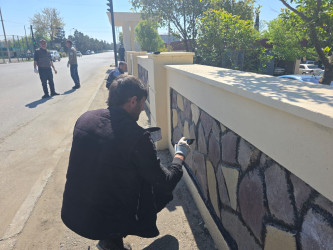 Tərtər şəhəri ərazisində abadlıq və təmizlik işləri görülüb