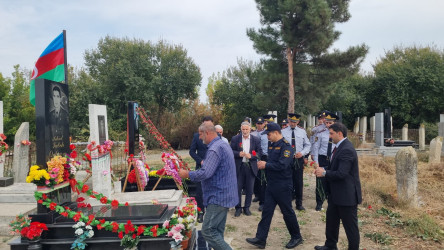 Vətən Müharibəsi şəhidi Taleh Məhərzadənin şəhadətə qovuşmasının 6-cı ildönümü münasibətilə məzarı ziyarət olunub