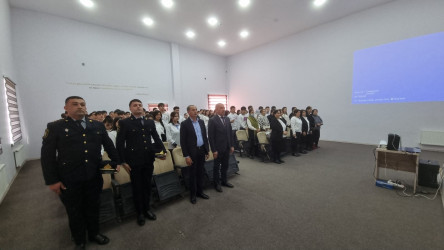 “Tərtərdə şagirdlərə narkomaniya və mənfi vərdişlərdən qorunma ilə bağlı maarifləndirici tədbir keçirilib”