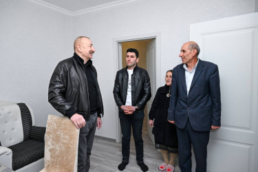 İlham Əliyev Ağdərə rayonunun Çıldıran kəndində görülmüş işlərlə tanış olub