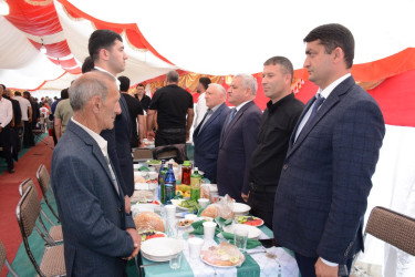 Tərtər Rayon İcra Hakimiyyətinin başçısı Vətən müharibəsi əlilinin övladının kiçik toy məclisində iştirak edib