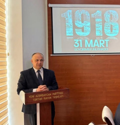 Tərtərdə 31 mart- Azərbaycanlıların Soyqrımı Günü qeyd edilib