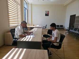 Tərtər Rayon İcra Hakimiyyətində mütəmadi olaraq vətəndaşların müraciətləri dinlənilir