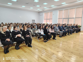 Tərtərdə “Konstitusiya və Suverenlik İli-2025” çərçivəsində “Şagird davranışı və təhlükəsizlik qaydaları” və “Rəqəmsal təhlükəsizlik və onlayn mühitdə uşaqların qorunması. Rəqəmsal vasitələrdən istifadənin faydaları və zərərləri ” mövzusunda tədbir keçirilib