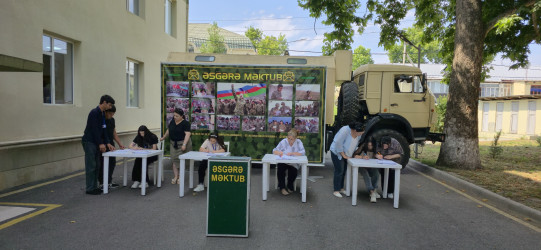 Tərtərdə “Əsgərə məktub” layihəsi həyata keçirilib