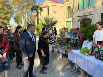 Tərtərdə “Konstitusiya və Suverenlik İli çərçivəsində və 8 noyabr - Zəfər Gününün beşinci ildönümü ilə bağlı rəsm və əl işlərindən ibarət müsabiqə keçirilib