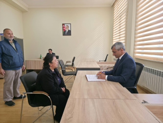 Tərtər Rayon İcra Hakimiyyətində mütəmadi olaraq vətəndaşların müraciətləri dinlənilir