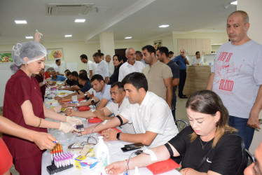 Tərtərdə “Talasemiyasız həyat naminə” proqramı çərçivəsində qanvermə aksiyası keçirilib