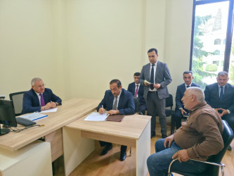 Tərtər Rayon İcra Hakimiyyətinin başçısı Müstəqim Məmmədov növbəti dəfə vətəndaşların müraciətlərini dinləyib