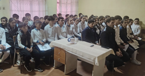 Tərtərdə “Narkotikə yox deyək! ” və “Gənclər arasında sağlam həyat tərzinin təbliği ”mövzusunda tədbir keçirilib.