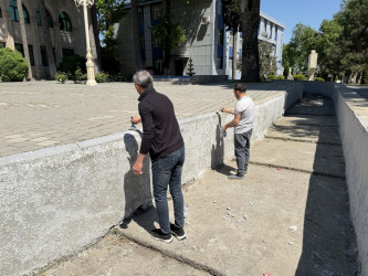 Tərtərdə “Bakı–Xankəndi” velosiped yürüşünün keçiriləcəyi marşrut üzrə işlər davam etdirilir