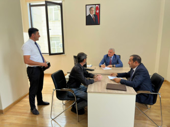 Rayon rəhbəri tərəfindən növbəti dəfə vətəndaşların müraciətləri dinlənilib